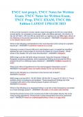 TNCC test prepA&comma; TNCC Notes for Written Exam&comma; TNCC Notes for Written Exam&comma; TNCC Prep&comma; TNCC EXAM&comma; TNCC 8th Edition &lpar;LATEST 2025&sol;2026 UPDATE&rpar; ACTUAL EXAM WITH 100&percnt; VERIFIED QUESTIONS AND CORRECT SOLUTIONS