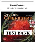 TEST BANK for Organic Chemistry 6th Edition Smith &sol; All Chapters 1 - 29 &sol; Full Complete