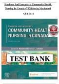 Test Bank For Stanhope and Lancaster's Community Health Nursing in Canada 4th Edition by Sandra A&period; MacDonald&vert;&vert;ISBN NO&colon;10&comma;0323693954&vert;&vert;ISBN NO&colon;13&comma;978-0323693950&vert;&vert;All Chapters&vert;&vert;Complete Guide A&plus;