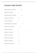 Practical 1 BIO 116 ECPI Exam Questions With 100&percnt; Verified Answers&period;