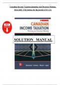 Solution Manual for Canadian Income Taxation Planning and Decision Making&comma; &comma; 27th Edition by Bill Buckwold Chapter 1-23
