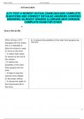 JLTV TEST A NEWEST ACTUAL EXAM 2024-2025 COMPLETE  QUESTIONS AND CORRECT DETAILED ANSWERS &lpar;VERIFIED  ANSWERS&rpar; &vert;ALREADY GRADED A&plus;&vert;&vert;BRAND NEW VERSION  COMPLETE EXAM FOR STUDY 