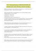 FTCE - Professional Education &vert; COMPLETE QUESTIONS AND ANSWERS &vert; 2025 LATEST UPDATED &vert; ALREADY GRADED A&plus;