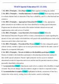 Special Education EC-161 Exam Study guide 2025&sol;2026 Questions With Correct Answers 100&percnt; Verified&comma; Rated A&plus;&period;