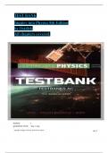 TEST BANK For Inquiry into Physics 8th Edition by Ostdiek&comma; Verified Chapters 1 - 12&comma; Complete Newest Version