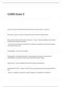 CAMS Exam 2 Questions with 100&percnt; Correct Answers