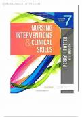 Test Bank for Nursing Intervention and Clinical Skills 7th Edition by Patricia A&period; Potter&comma; 2019&comma; All Chapters 1-32 &vert; Latest Edition 