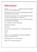 SPMT 370 Unit 2&vert; The Complete Exam Guide &ndash; Questions & Model Answers