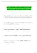 WCU PATHOPHYSIOLOGY &lpar;MIDTERM&rpar; EXAM QUESTIONS AND ANSWERS 100&percnt; VERIFIED