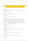 BSC 2085 NCSBN TEST BANK - for the NCLEX-RN & NCLEX-PN&comma; Updated  200 question & ANSWERS  