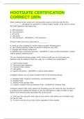 HOOTSUITE CERTIFICATION CORRECT 100&percnt;