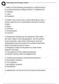 RADIOLOGIC TECHNOLOGY REVIEW ACTUAL EXAM WITH CORRECT ACTUAL QUESTIONS AND CORRECTLY WELL DEFINED ANSWERS LATEST 2025 ALREADY GRADED A&plus;
