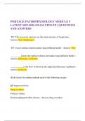  PORTAGE PATHOPHYSIOLOGY MODULE 5 LATEST 2025-2026 EXAM UPDATE &vert; QUESTIONS AND ANSWERS