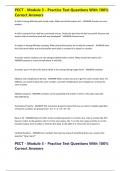 PECT - Module 3 - Practice Test Questions With 100&percnt;  Correct Answers