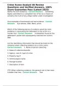 Crime Scene Analyst IAI Review Questions and Verified Answers&comma; 100- Score Guarantee Pass &lpar;Latest