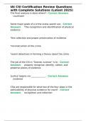 IAI CSI Certification Review Questions with Complete Solutions &lpar;Latest 2025&rpar;&period;