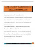 ASTB AVIATION EXAM QUESTIONS AND ANSWERS 100&percnt; PASS