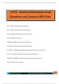 ASTB - Nautical Information Exam Questions and Answers 100&percnt; Pass