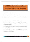  ASTB-Nautical Information Exam Questions and Answers 100&percnt; Pass