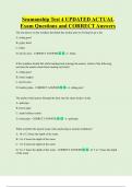 Seamanship Test 4 UPDATED ACTUAL  Exam Questions and CORRECT Answers 