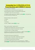 Seamanship Test 3 UPDATED ACTUAL  Exam Questions and CORRECT Answers 