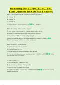 Seamanship Test 2 UPDATED ACTUAL  Exam Questions and CORRECT Answers