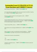 Seamanship Exam &num;2 UPDATED ACTUAL  Exam Questions and CORRECT Answers 