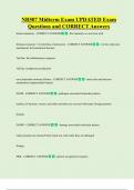 NR507 Midterm Exam UPDATED Exam  Questions and CORRECT Answers 