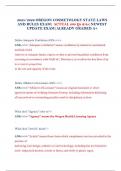 2025&sol;2026 OREGON COSMETOLOGY STATE LAWS AND RULES EXAM&vert; ACTUAL 200 Qs &As&vert;NEWEST UPDATE EXAM&vert;ALREADY GRADED A&plus; 