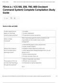 FEMA is &sol; ICS 100&comma; 200&comma; 700&comma; 800 &lpar;Incident Command System&rpar; Complete Compilation Study Guide