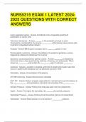 NURS5315 EXAM 1 LATEST 2024-2025 QUESTIONS WITH CORRECT ANSWERS 
