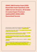 FDNYC G60 Practice Exam&vert;2025 Brand New Exam Questions with 100&percnt; Correct Answers&comma; All Graded A&plus;&vert;Latest Expert Premium Update&lpar;2025-2026&rpar;&vert;100&percnt; Guaranteed Success