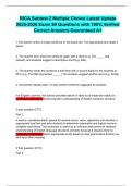 RICA Subtest 2 Multiple Choice Latest Update 2025-2026 Exam 80 Questions with 100&percnt; Verified Correct Answers Guaranteed A&plus;