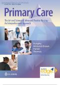 Test Bank For Primary Care The Art and Science of Advanced Practice Nursing &ndash; an Interprofessional Approach Sixth Edition by Debera J&period; Dunphy&vert;&vert;ISBN&comma; 978-1719644655&vert;&vert;All Chapters&vert;&vert;Complete Guide A&plus;
