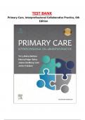 Test Bank - Primary Care&comma; Interprofessional Collaborative Practice&comma; 6th Edition by terry mahan buttaro