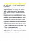 ACAMS Exam Review Questions and Answers with Complete Solution