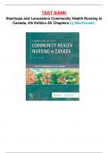 TEST BANK Stanhope and Lancasters Community Health Nursing in Canada&comma; 4th Edition All Chapters by MacDonald&period;