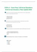 D334 v1 - Exam Prep | 60 Actual Questions And Correct Answers | New Update 2025