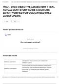 WGU - D426&colon; OBJECTIVE ASSESSMENT &sol; REAL ACTUAL EXAM STUDY GUIDE &vert; ACCURATE EXPERT VERIFIED FOR GUARANTEED PASS &vert; LATEST UPDATE