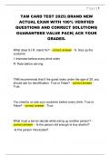 TAM CARD TEST 2025&vert; BRAND NEW  ACTUAL EXAM WITH 100&percnt; VERIFIED  QUESTIONS AND CORRECT SOLUTIONS&vert;  GUARANTEED VALUE PACK&vert; ACE YOUR  GRADES&period; 