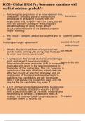 D358 - Global HRM Pre Assessment questions with verified solutions graded A&plus;