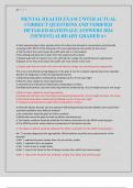 2024 Mental Health Exam 2 &vert; Latest Edition&excl; &vert; 100&percnt; Verified Questions&comma; Expert Rationales & A&plus; Certified Answers&excl;