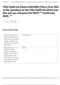 WGU D220 OA EXAM ANSWERS &lpar;This is Over 90&percnt; of the questions on the WGU D220 OA EXAM Use this and you will pass&excl; ON TEST&excl;&excl; &ast;&ast;&ast;Confirmed 2025&period; &ast;&ast;&ast;