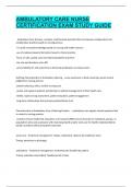 AMBULATORY CARE NURSE CERTIFICATION EXAM STUDY GUIDE