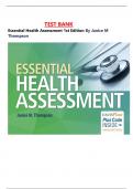 Testbank for essential health assesment