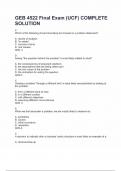 GEB 4522 Final Exam &lpar;UCF&rpar; COMPLETE SOLUTION