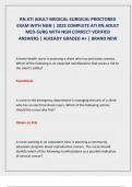 RN ATI ADULT MEDICAL-SURGICAL PROCTORED  EXAM WITH NGN &vert; 2025 COMPLETE ATI RN ADULT  MED-SURG WITH NGN CORRECT VERIFIED  ANSWERS &vert; ALREADY GRADED A&plus; &vert; BRAND NEW 