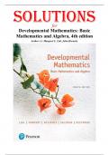 Solutions for Developmental Mathematics: Basic Mathematics and Algebra, 4th edition by  Lial