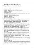 SoCRA Certification Exam QUESTIONS WITH DETAILED VERIFIED ANSWERS &lpar;100&percnt; CORRECT ANSWERS&rpar; &sol;ALREADY GRADED A&plus;