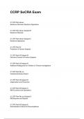 CCRP SoCRA Exam QUESTIONS WITH DETAILED VERIFIED ANSWERS &lpar;100&percnt; CORRECT ANSWERS&rpar; &sol;ALREADY GRADED A&plus;